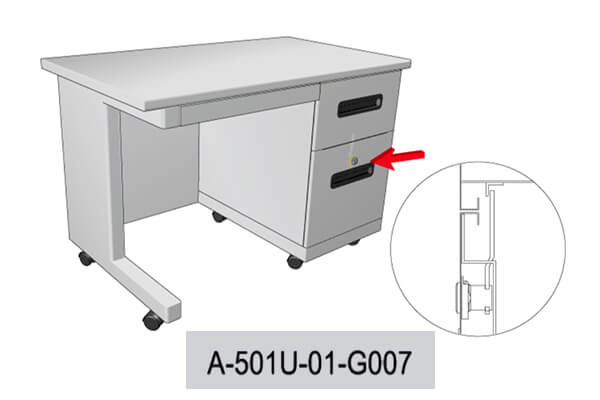 Desk Drawer Lock - Cyber Lock