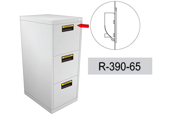 Cyberlock Desk Filing Cabinet  Lock With High Security Dimple Key-Free Post 