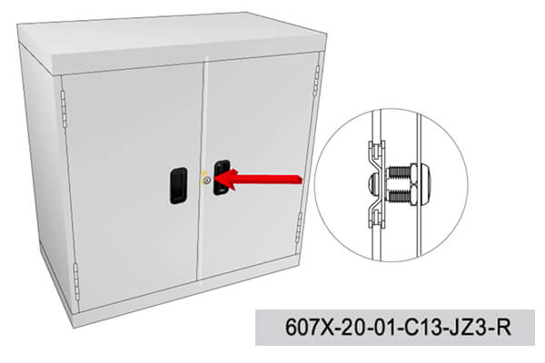 Swing Door Cabinet Lock - Cyber Lock